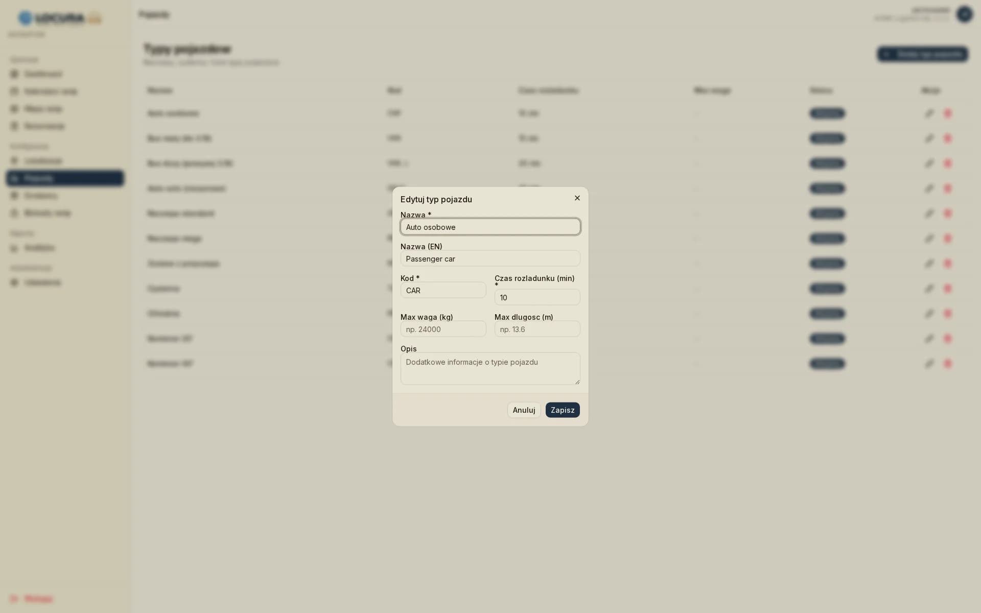 AVISATOR - Konfiguracja
