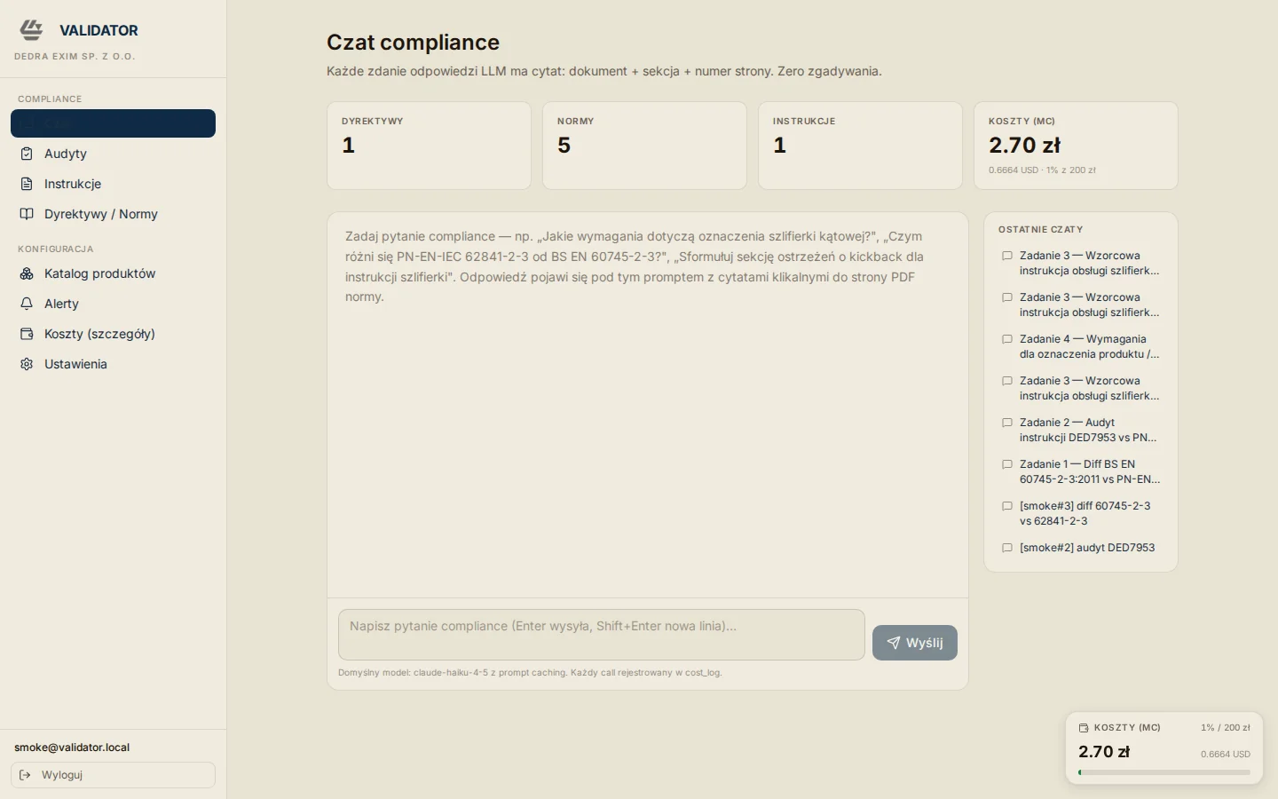 Chat compliance